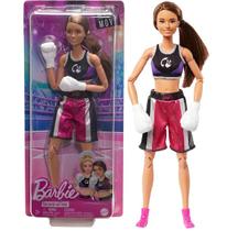 Boneca Barbie Articulada Feita Para Mexer Lutadora De Boxe Pugilista Boxeadora UFC - Edição Barbie Esportes Mattel