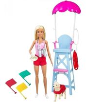 Boneca Barbie Articulada Salva-Vidas e Pet Mattel - GTX69