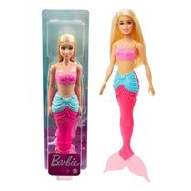 Boneca Barbie Articulada Sereia Dreamtopia Loira Com Cauda Rosa HGR04 - Mattel