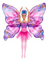 Boneca Barbie Bailarina e Borboleta com Transformação 2 em 1 com Acessórios Mattel