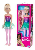 Boneca Barbie Bailarina Grande 65 Cm Com Acessórios - Pupee Brinquedos