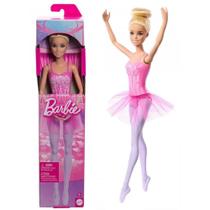 Boneca Barbie Bailarina Loira Roupa Floral Mattel