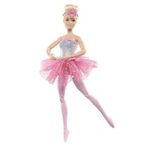 Boneca Barbie Bailarina Luzes Brilhantes Rosa HLC25 Mattel
