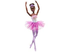 Boneca Barbie Bailarina Luzes Brilhantes Roxa