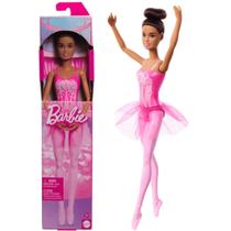 Boneca Barbie Bailarina Morena Pink 30Cm 3+ Mattel Hrg33
