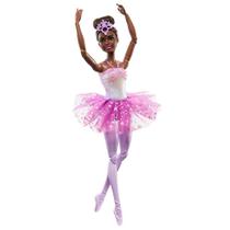Boneca Barbie Bailarina Negra Luzes Brilhantes - Mattel