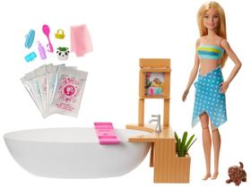 Boneca Barbie Banho de Espumas com Acessórios