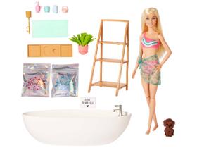 Boneca Barbie Banho De Espumas E Acessórios Mattel Original