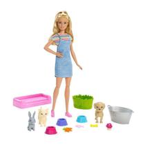 Boneca Barbie Banho Dos Cachorrinhos Fxh11 Mattel