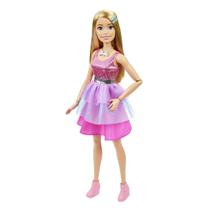 Boneca Barbie Barbie HJY02 70 cm com cabelo loiro, vestido rosa cintilante Boneca Barbie Barbie HJY02 70 cm com cabelo loiro, vestido rosa cintilante