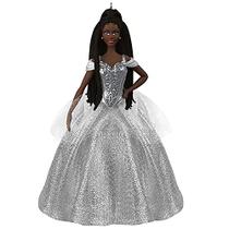 Boneca Barbie Black Holiday Ornamento Natal 2021 - Hallmark - edição especial - Hallmark Keepsake