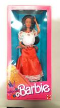 Boneca Barbie, bonecas mexicanas do mundo 1988 com chinelo e cinto