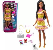 Boneca Barbie Brooklyn + Pet Vida Na Cidade - Mattel Hgx53