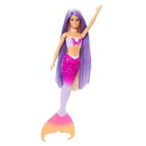 Boneca Barbie Brooklyn Sereia Cores Mágicas Cabelo Roxo - Mattel Boneca Barbie Brooklyn Sereia Cores Mágicas Cabelo Roxo - Mattel