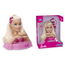 Boneca Barbie Busto Original Com 12 Frases E 9 Acessórios Para Pentear Mattel