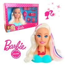 Boneca Barbie Busto Para Pentear Cabeleireira Com Acessórios Brinquedo Infantil