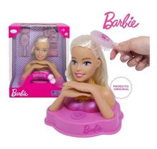Boneca Barbie Busto que fala original Styling Head Fala 12 Frases e Acessorios - Pupee