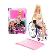 Boneca Barbie C/Cadeira de Rodas e Acessórios 3+ Mattel