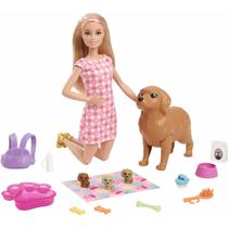 Boneca Barbie c/ Pet - Cachorrinhos Recém Nascidos - Mattel