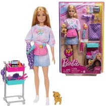 Boneca Barbie Cabeleireira de Filhotes Pet Shop Malibu - Mattel