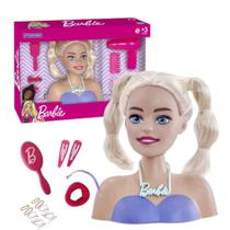 Boneca Barbie Cabelo semelhante ao de verdade Busto Styling Head com Acessórios Original - pupee
