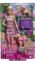 Boneca Barbie Cachorrinho Na Cadeira De Rodas Htk37-Mattel Boneca Barbie Cachorrinho Na Cadeira De Rodas Htk37-Mattel