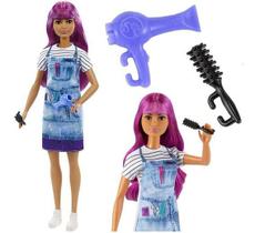 Boneca Barbie Careers Profissões Cabeleireira - Mattel