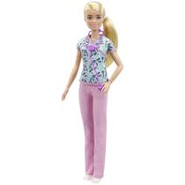 Boneca Barbie Carreiras - Enfermeira com Estetoscópio (30,40 cm)