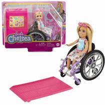 Boneca Barbie Chelsea C/ Cadeira de Rodas 3+ HGP29 Mattel