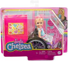 Boneca Barbie Chelsea Cadeirante Loira - Mattel