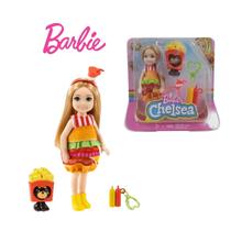 Boneca Barbie Chelsea Fantasia Hambúrguer 15cm GRP70 Mattel
