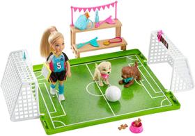 Boneca Barbie - Chelsea Futebol com Cachorrinhos Original Mattel