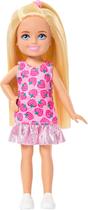 Boneca Barbie Chelsea Loira Vestido De Morango