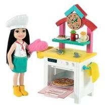 Boneca Barbie Chelsea Profissões Chef Pizzaiola - Mattel 887961918724