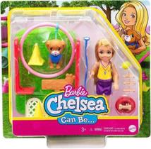 Boneca Barbie Chelsea treinadora de cachorrinhos Mattel