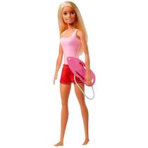 Boneca Barbie Colecionável Loira Profissões Socorrista Salva Vidas Da Praia Edição 60 Anos - Mattel