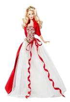 Boneca Barbie Collector 2010 Holiday com vestido branco como a neve