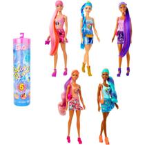 Boneca Barbie Color Reveal C/1 Boneca + 4 Acessórios