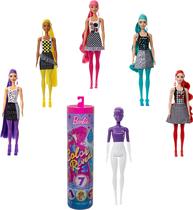 Boneca Barbie Color Reveal Color-Block Series com 7 surpresas