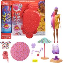 Boneca Barbie Color Reveal Foam com 25 Surpresas e Pet Friend Boneca Barbie Color Reveal Foam com 25 Surpresas e Pet Friend