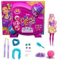 Boneca Barbie Color Reveal Penteados De Festa Rosa Mattel