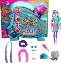 Boneca Barbie Color Reveal Roxo Brilho 25 Surpresas Cabelo Presente Crianças 3+