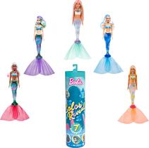 Boneca Barbie Color Reveal Sereia - 7 Surpresas Boneca Barbie Color Reveal Sereia - 7 Surpresas