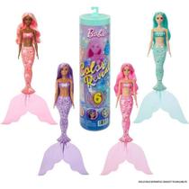 Boneca Barbie Color Reveal Sereia Surpresa Cabelo Que Muda de Cor Mattel