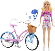 Boneca Barbie Com Bicicleta Original Mattel
