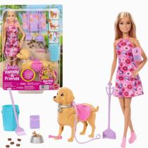 Boneca Barbie Com Cachorrinho e Acessórios 3+ JJB46 Mattel Boneca Barbie Com Cachorrinho e Acessórios 3+ JJB46 Mattel