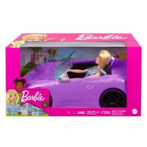 Boneca Barbie Com Carro Conversível Roxo Mattel Boneca Barbie Com Carro Conversível Roxo Mattel