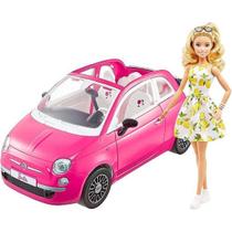 Boneca Barbie com Carro Fiat Mattel GXR57