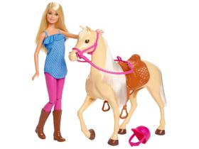 Boneca - Barbie Com Cavalo Basico MATTEL Boneca - Barbie Com Cavalo Basico MATTEL