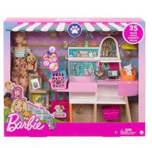 Boneca Barbie com Cenario Pet Shop - Mattel GRG90